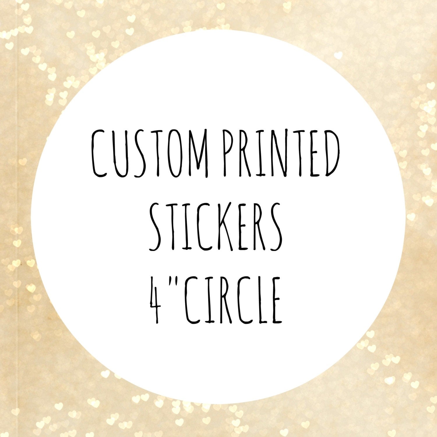 Custom printed circle Labels custom stickers 4 inches