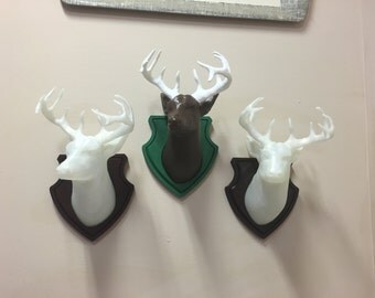 Custom Deer Head Wall Mount, Custom, Mounted Deer Head, Faux Wall Mounted Deer Head, Faux Deer Head, Deer, Deer Head, Antlers, Mounted Deer