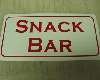 Snack bar sign | Etsy