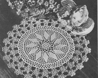 Forget me Not Favourite Vintage Crochet Doily Pattern