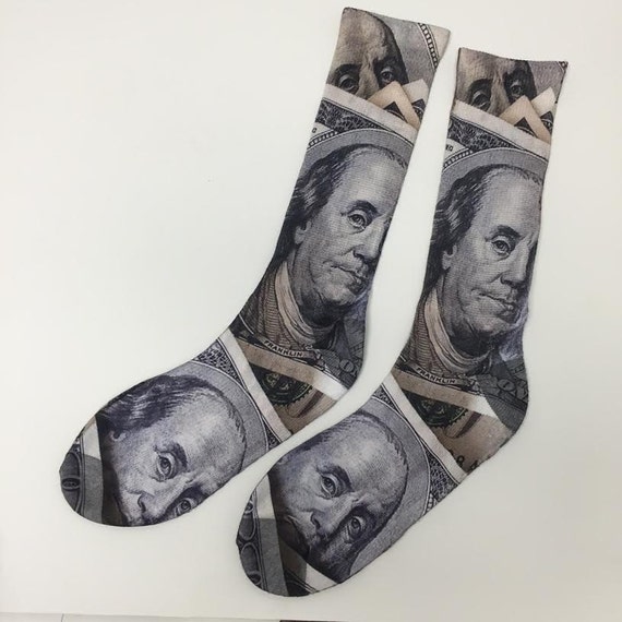Money Socks hundred dollar bill socks custom socks