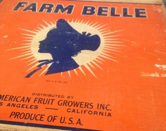 Vintage Fruit Crate Signs