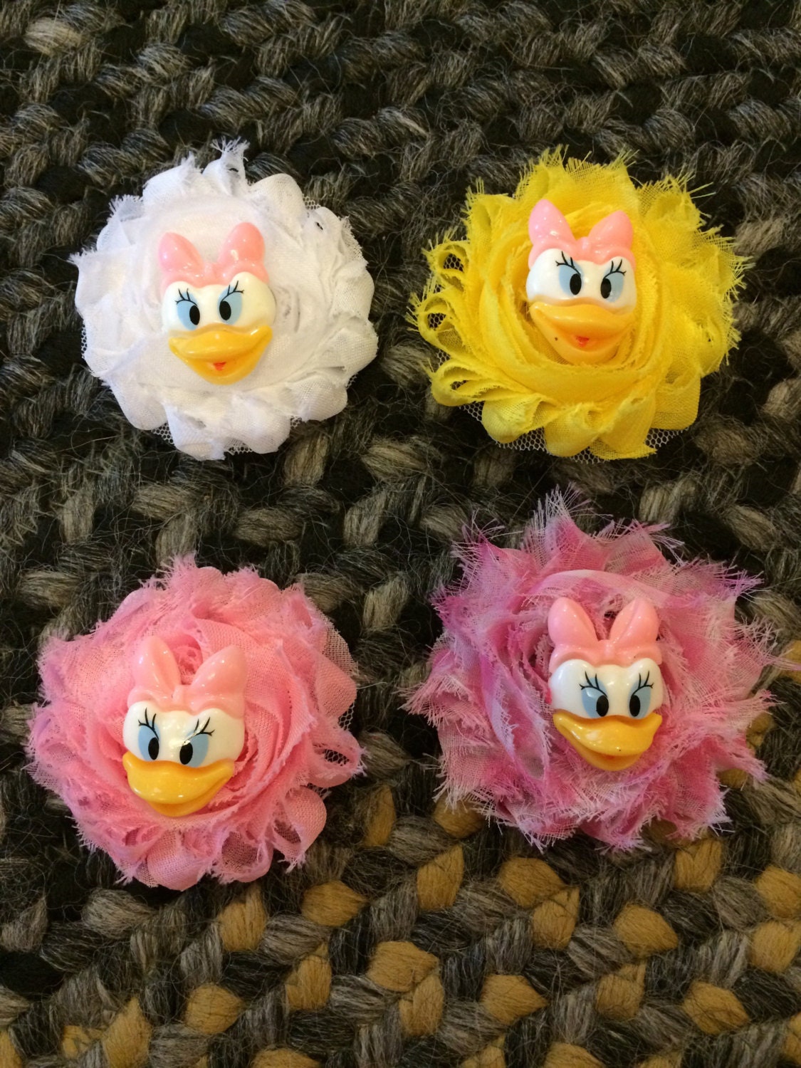 Daisy duck hair clip/ daisy duck hair bow/ by LaLasDreamCreationss