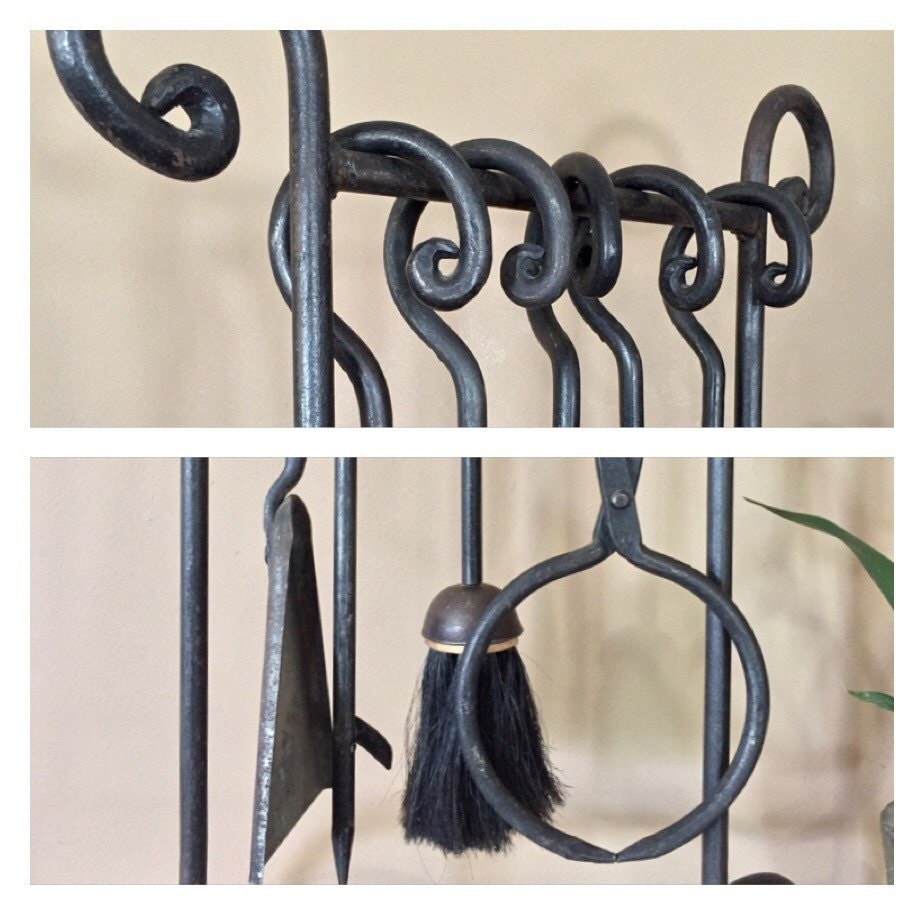Vintage Hand Fireplace Tool Set / Fireplace Tools