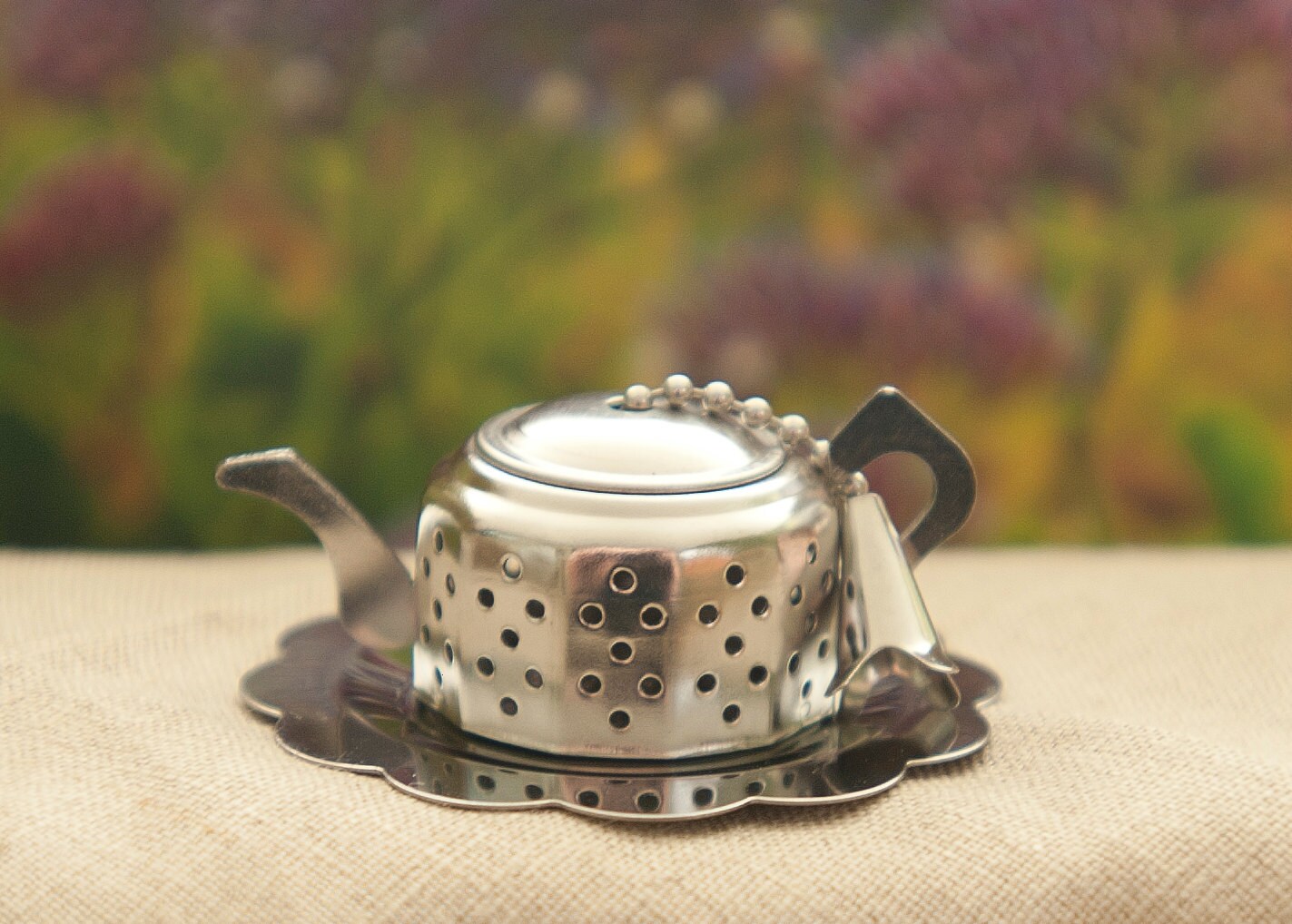 Teapot Tea Strainer Stainless Steel Teapot by TheTinyHouseFarm