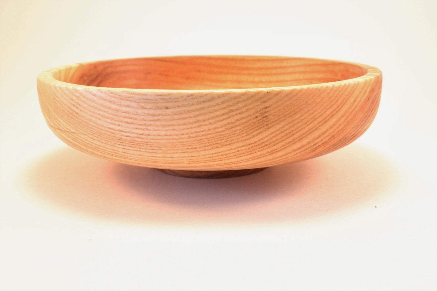Wooden bowl wood turned white ash wood bowl catchall key