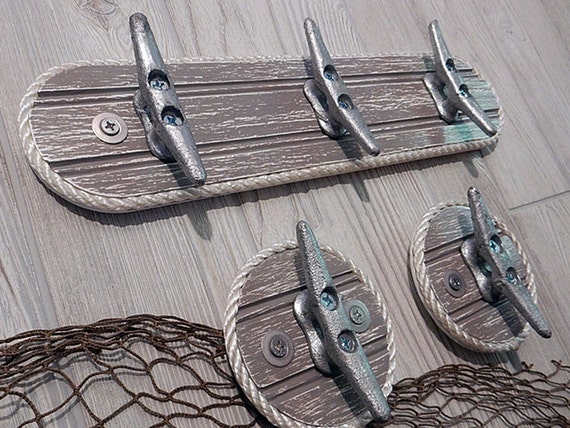 Nautical Wall Hook Coat Towel Rack Galvanized Boat Dock