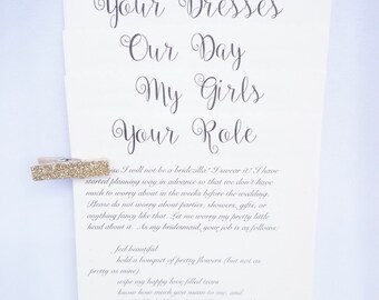 Bridesmaid Proposal Cards