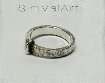 Highlands scottish james and Claire key ring , Claire ring , sterling silver promise ring