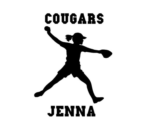 Softball Decal Softball team softball coach by VinylArtworks4u