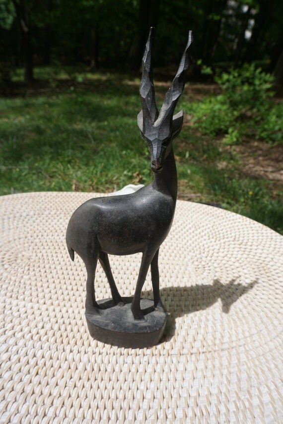 Elk Wood Carving Made in Kenya