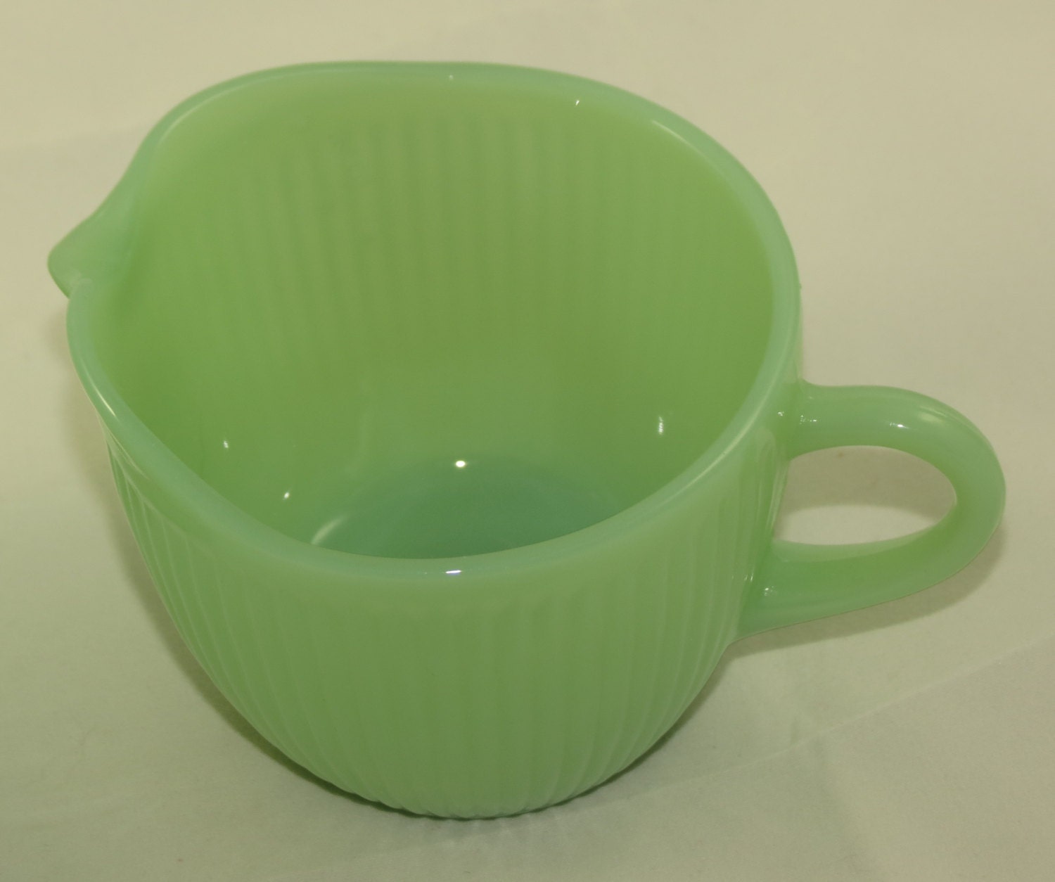 Vintage Jadeite Creamer and Sugar Depression by DahliaVintageHome