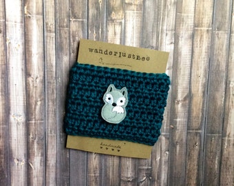 Fox Coffee Cozy - Fox Coffee Sleeve - Drink Cozy - Drink Sleeve - Fox Cup Cozy - Cup Cozy- What the Fox - Fox Gift- Coffee Cup Cozy