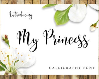Calligraphy Font Digital download font Handwritten font download creative design modern calligraphy font Cricut Font Silhouette Font wedding