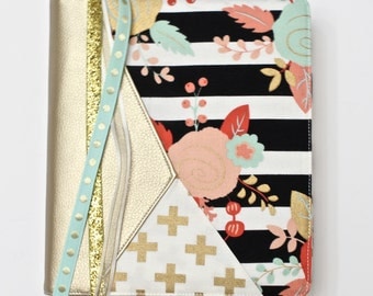 Fabric Bible Cover - Geometric - Bible Cover - Handmade