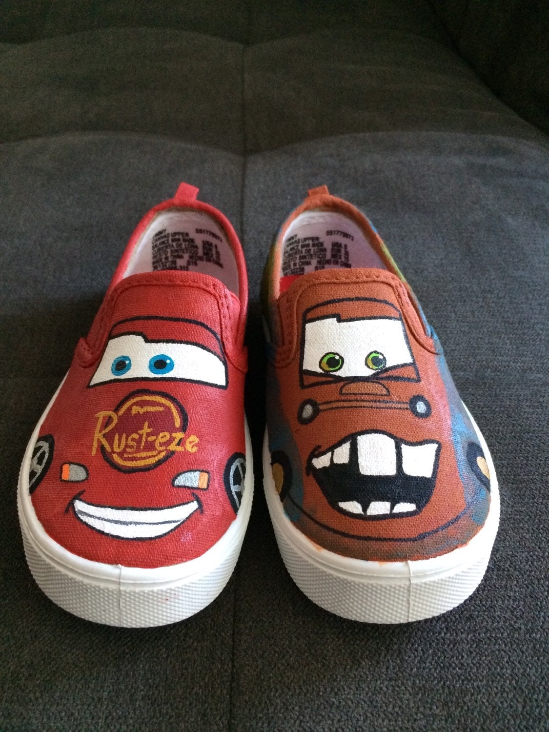 CARS Shoes Mater & Lightning McQueen by iHeartCraftLife on Etsy