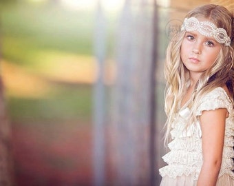 boho headband, vintage headband, girls headband, baby headband, lace headband, tween headband, rustic headband, headband, rustic chic
