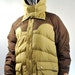 Goose Down Puffy Winter Coat. High Quality Camel Brand Vintage Puffer Jacket! Beige, Tan, Khaki Color Size Medium Winter, Ski, Snowboard