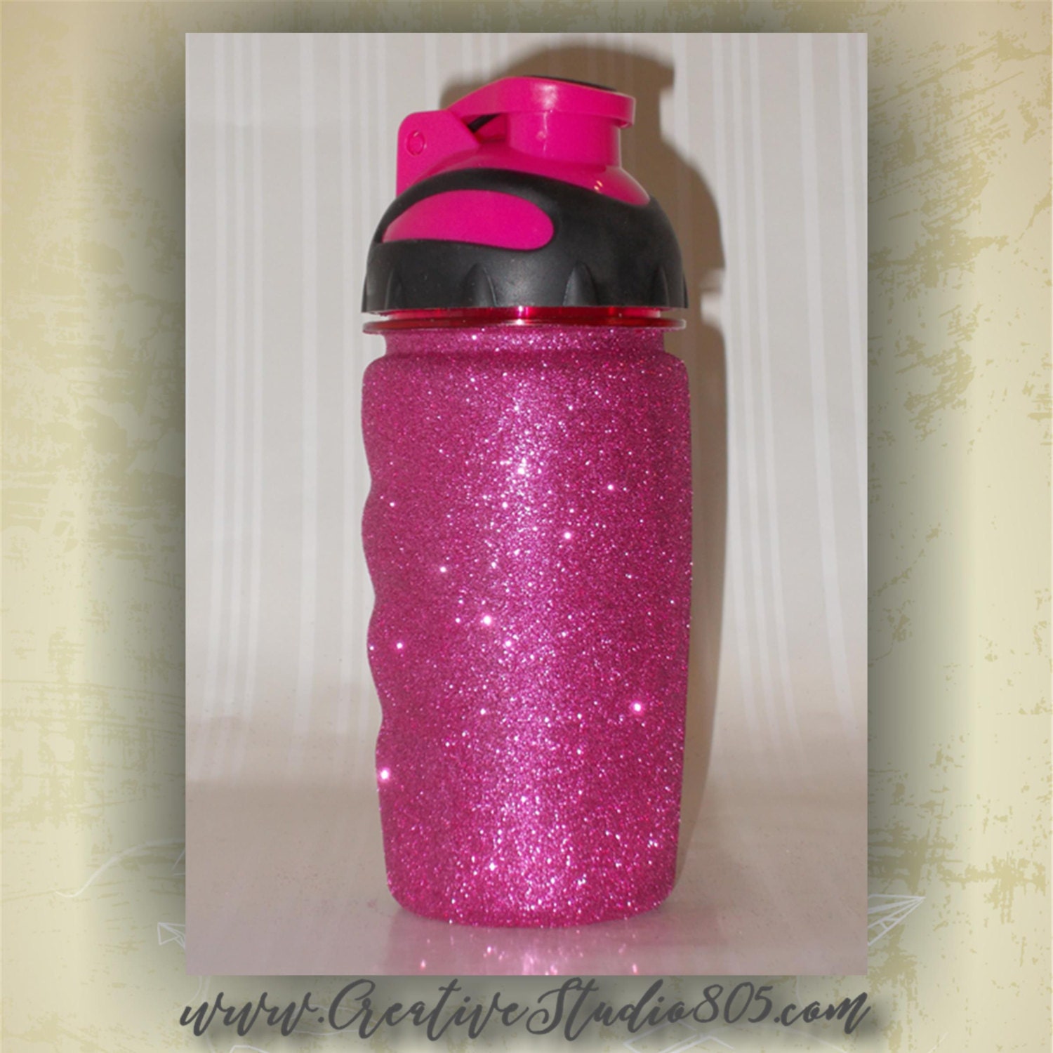 Glitter Water Bottles 14oz bottle bpa free by CreativeStudio805