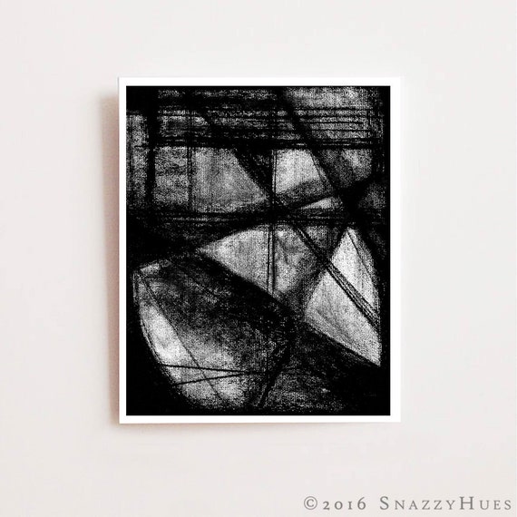 Charcoal abstract art Unknown Fine art Giclee print
