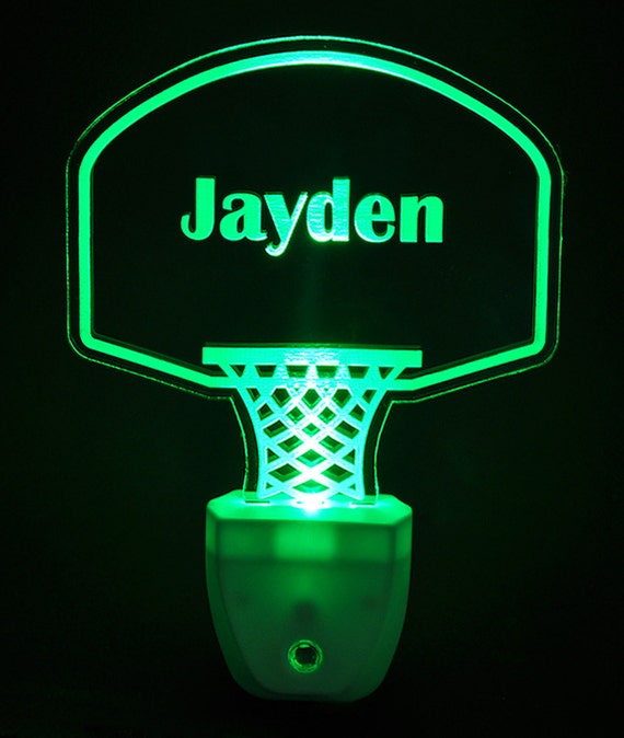Basketball Hoop Light Sensor LED Night Light Personalized