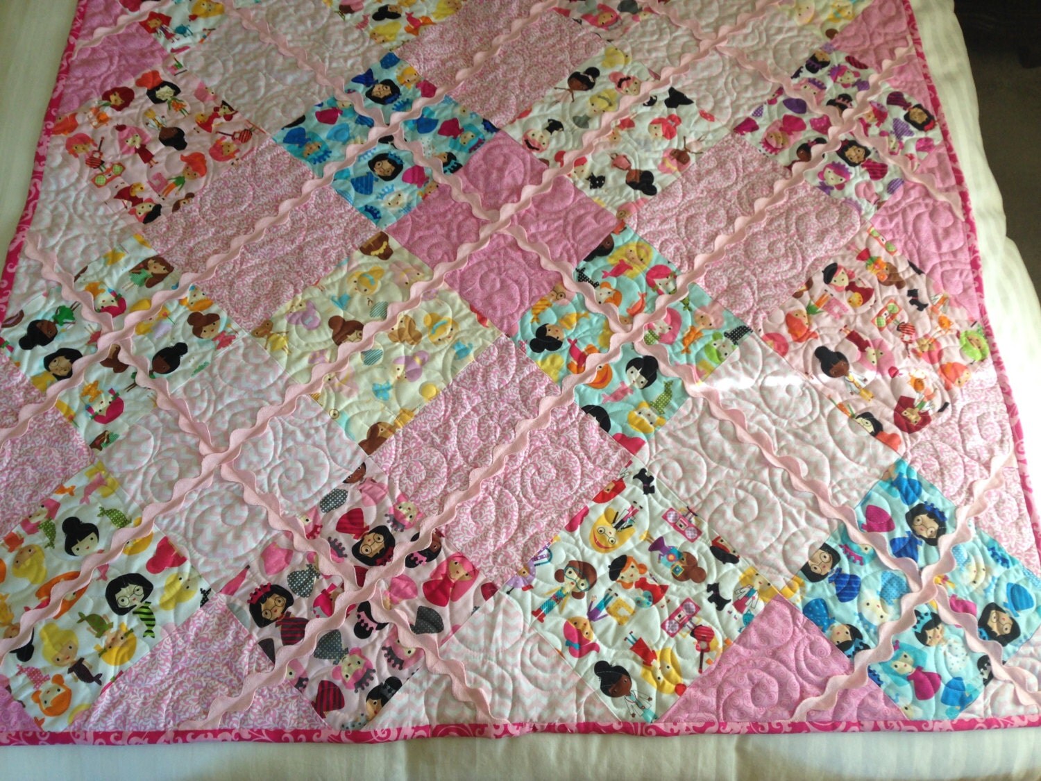 Quilt Baby Rick Rack Girls