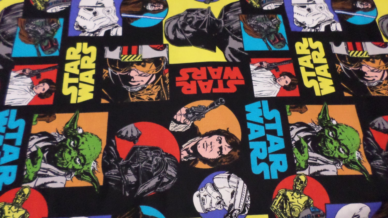 star wars fabric etsy