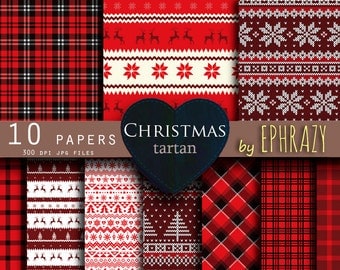 30% OFF AND MORE. Christmas plaid digital paper. Tartan digital paper. Christmas. Christmas paper. Plaid paper. Plaid digital paper.