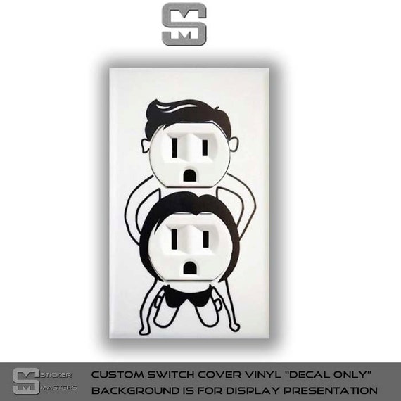 Naughty Outlet Cover Decal Risque Raunchy Decals by StickerMasters
