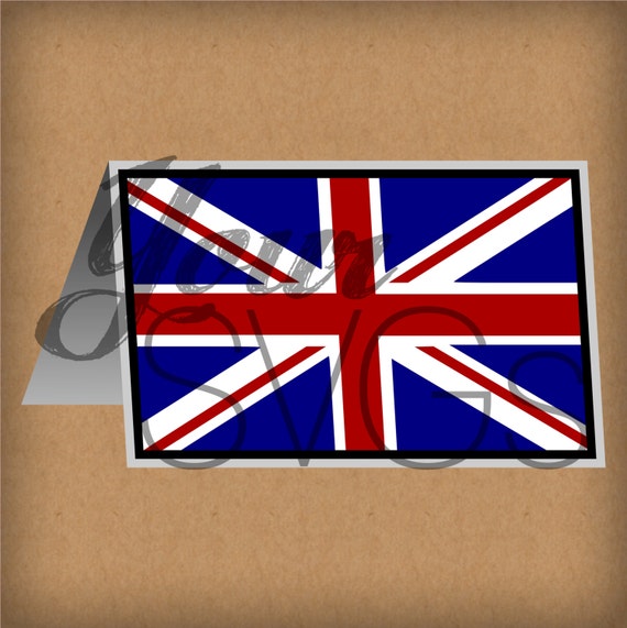 Download SVG Union Jack Flag Card for Electronic Die Cutting ...