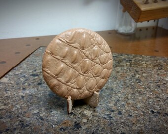 Mini Disc, Handmade leather mini