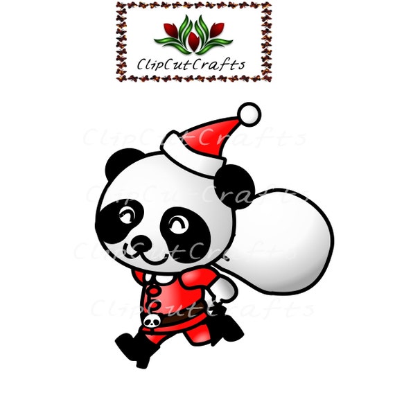 clipart panda santa - photo #11