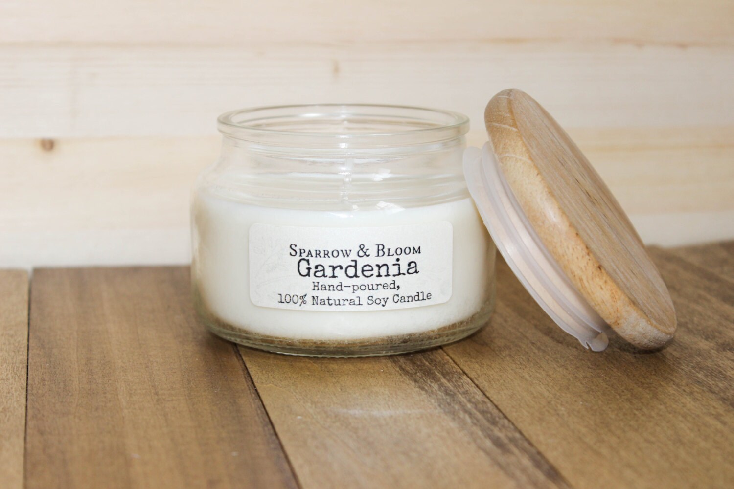 Gardenia Natural Soy Candle 12 oz