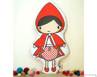 Little Red Riding Hood / doll / cushion / little red riding hood / soft toy / toy cushion / pillow toy / stuffed toy