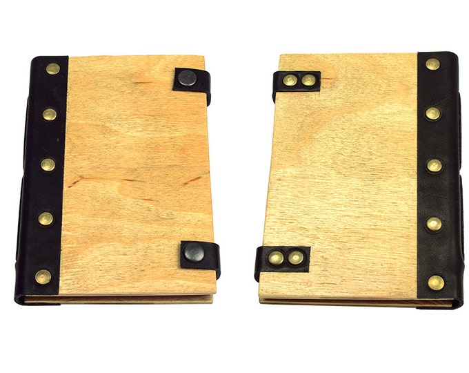Wooden Notebook - Wooden Cover - Wooden Journal - Wood Notebook - Personalized Notebook - Personalized Journal - Wooden Book