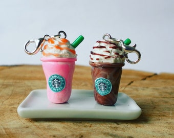 Planner Charm, Starbucks charm, Frappuccino charm, Kawaii Charm, Coffee charm, Polymer clay charm, TN planner Charm, food Charm, cute charm