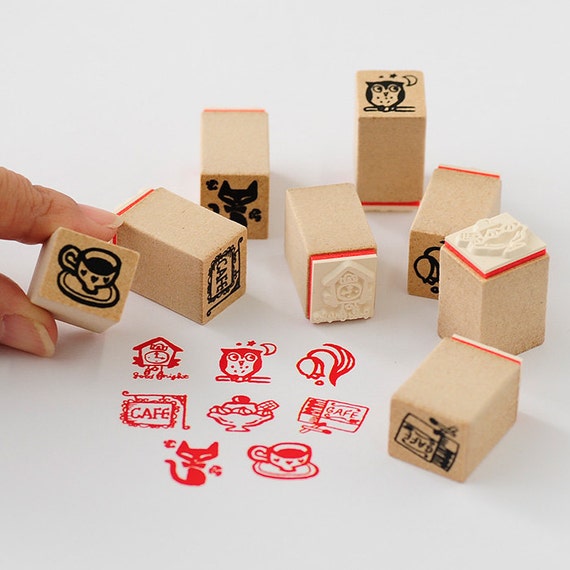 Japanese Style Planner Rubber Stamp Set