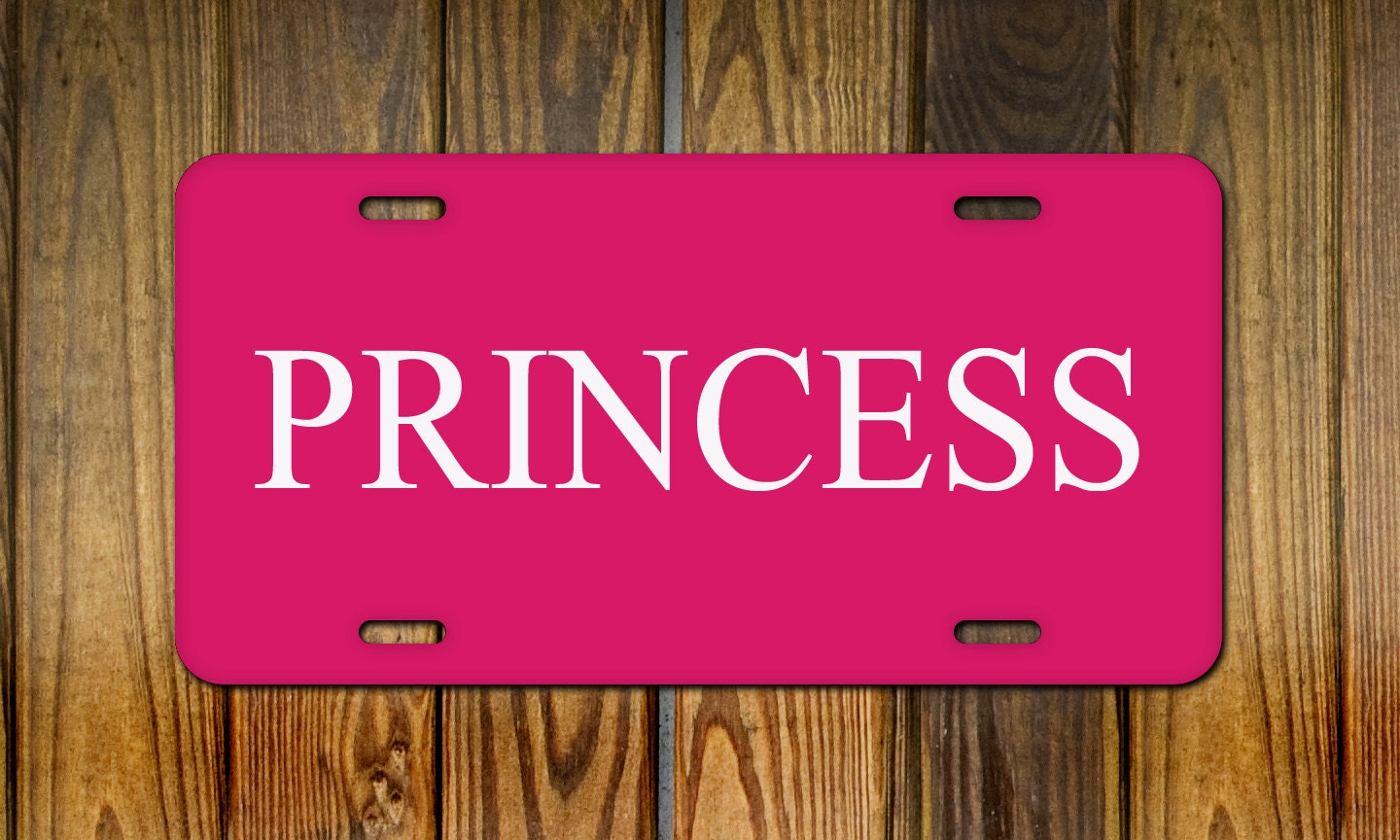 Princess Metal License plate 6 x 12 custom made