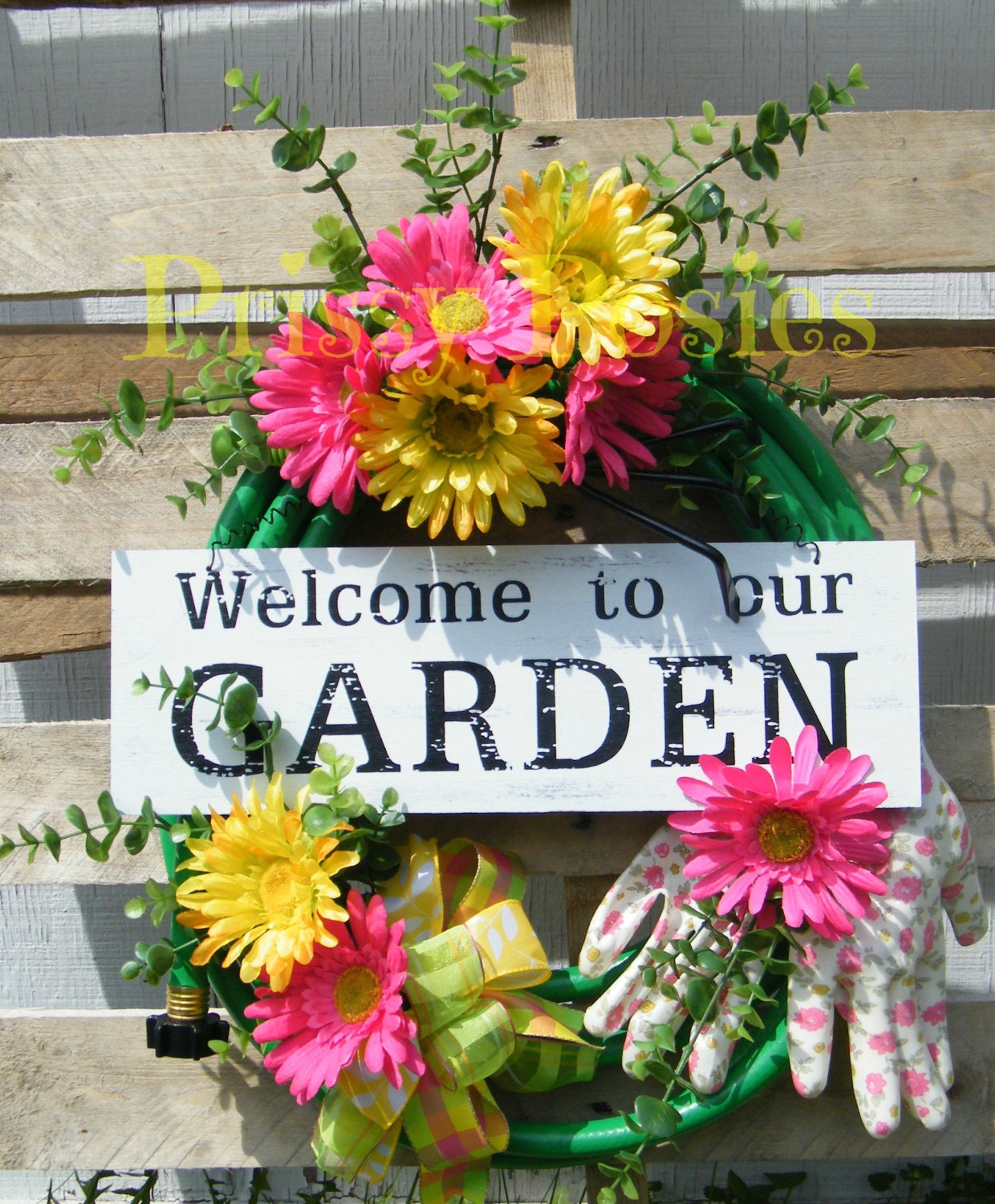 Welcome to Our Garden by PrissyPosies on Etsy