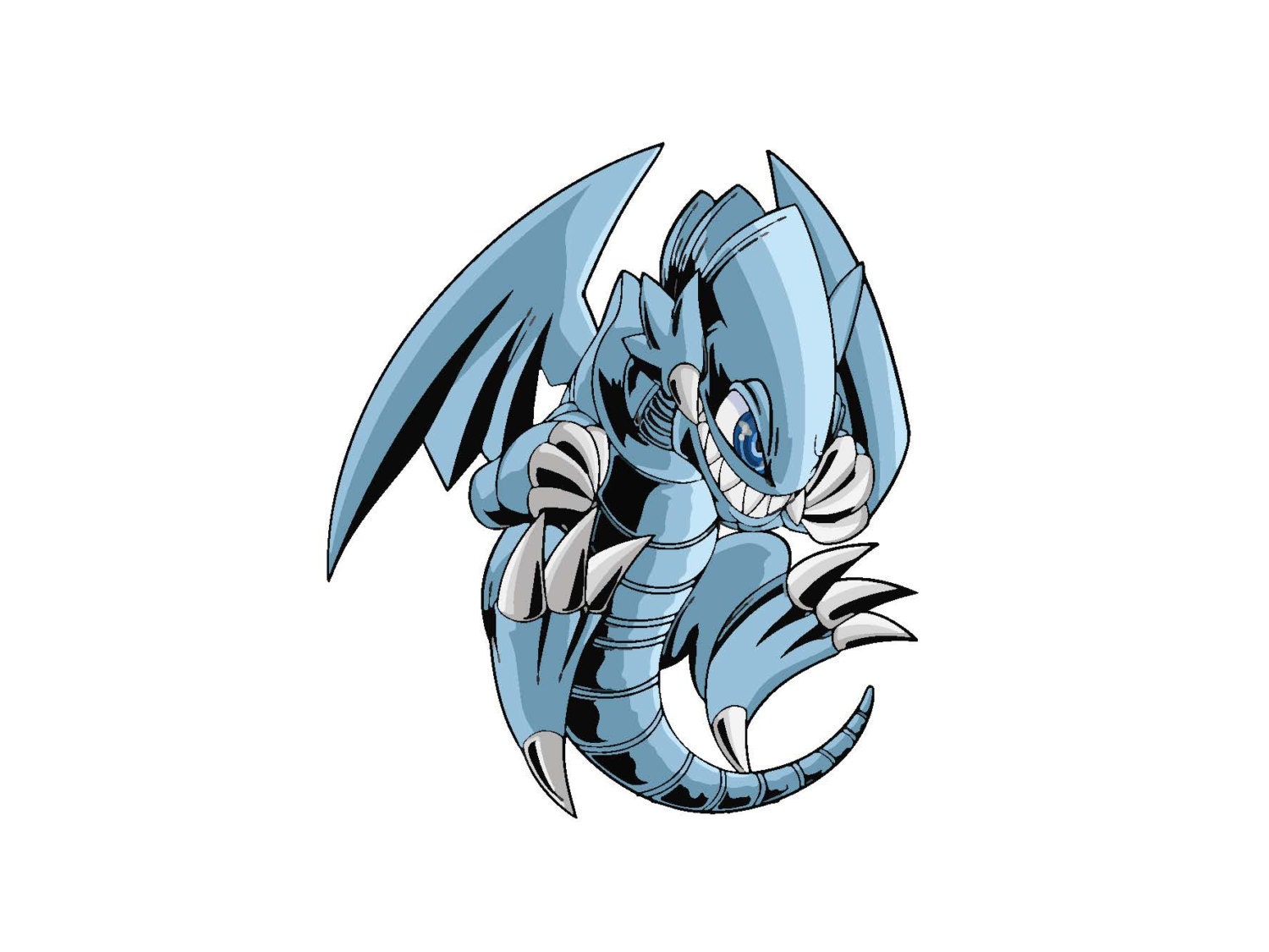 Blue Eyes Toon Dragon Vector by randomvectors on Etsy