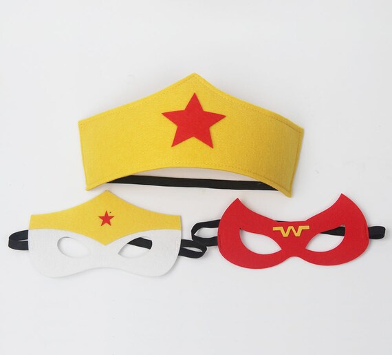 Wonder Woman Masks Wonder Woman Mask Costume Super by FutureHeroes