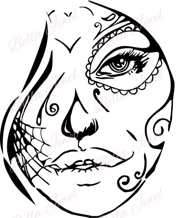 Face svg Tattoo design Tattoo face svg svg file svg woman