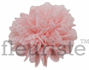 10 Fleurs En Tissu Chiffon Gris - Appliques à Coudre 3.9cm - Uxcell