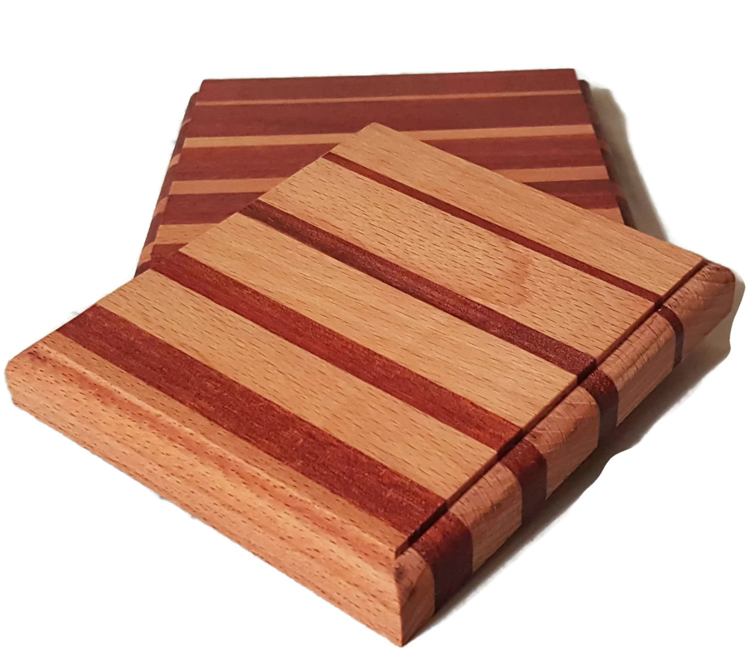 Wooden Trivet Set Striped Wooden Trivets Tabletop Trivet