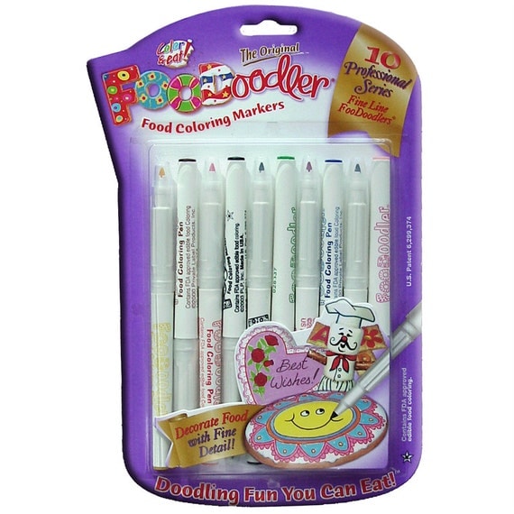 Foodoodler Fine Point Edible Marker 10 Ct