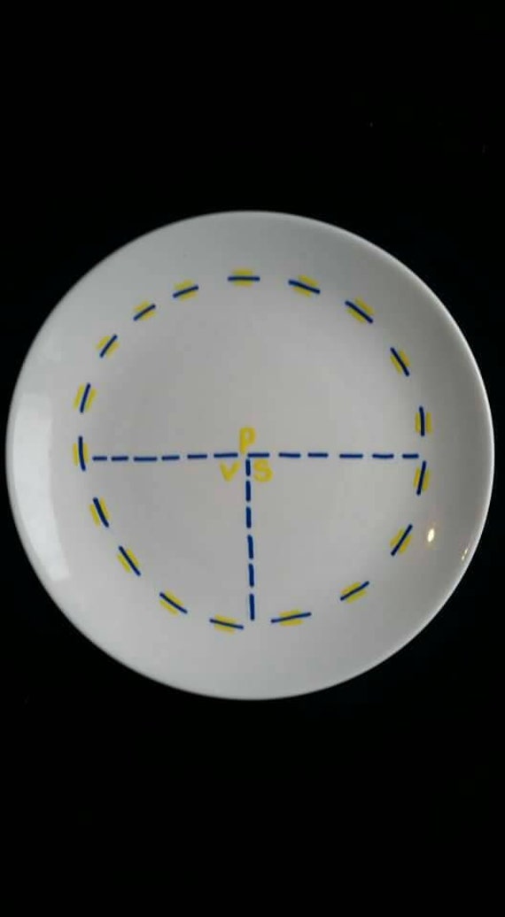 Bariatric Portion control plates by BariFabulous on Etsy