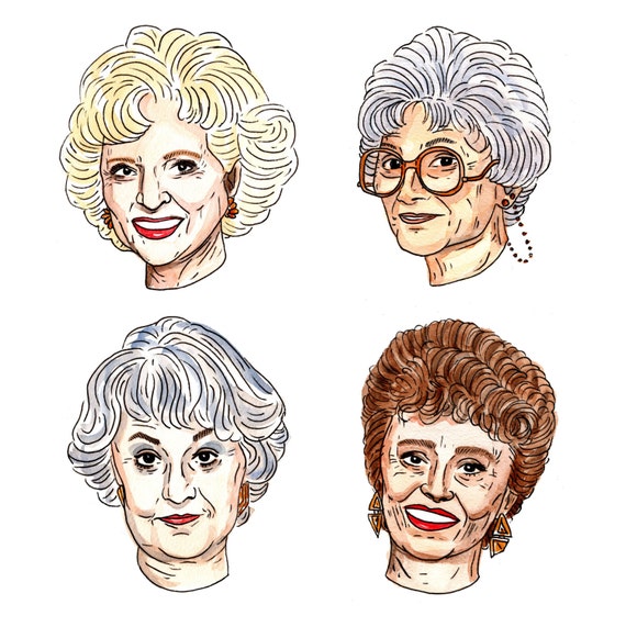 The Golden Girls A5 Portrait Print