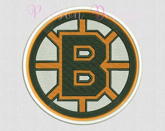 Boston Bruins - 9 Size Embroidery Designs Hockey Logos ~ INSTANT DOWNLOAD ~ Machine Embroidery Pattern