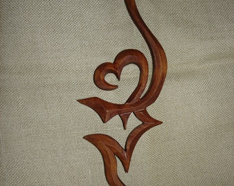 Love bird, Wooden bird, Wood carving bird, Carving wall bird, Gift of love, Unique gift bird, Love gift