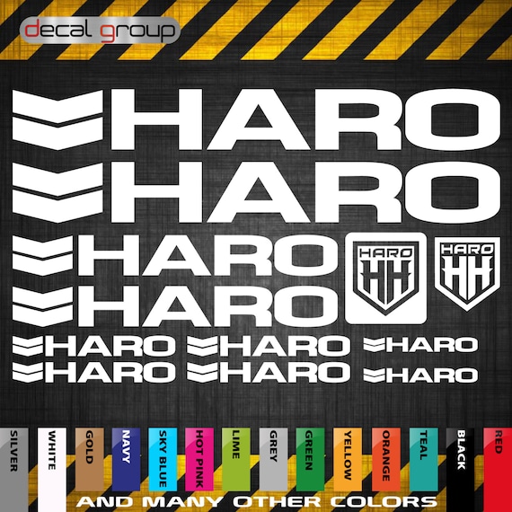 HARO Replacement MTB BMX Frame Vinyl Decals Aufkleber Adesivi